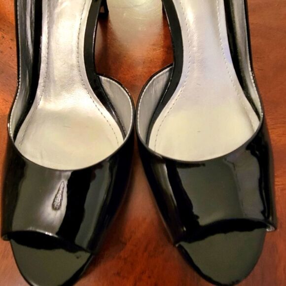 ALEX MARIE OPEN SIDE OPEN TOE  LEATHER PUMP SHOES - Picture 3 of 13